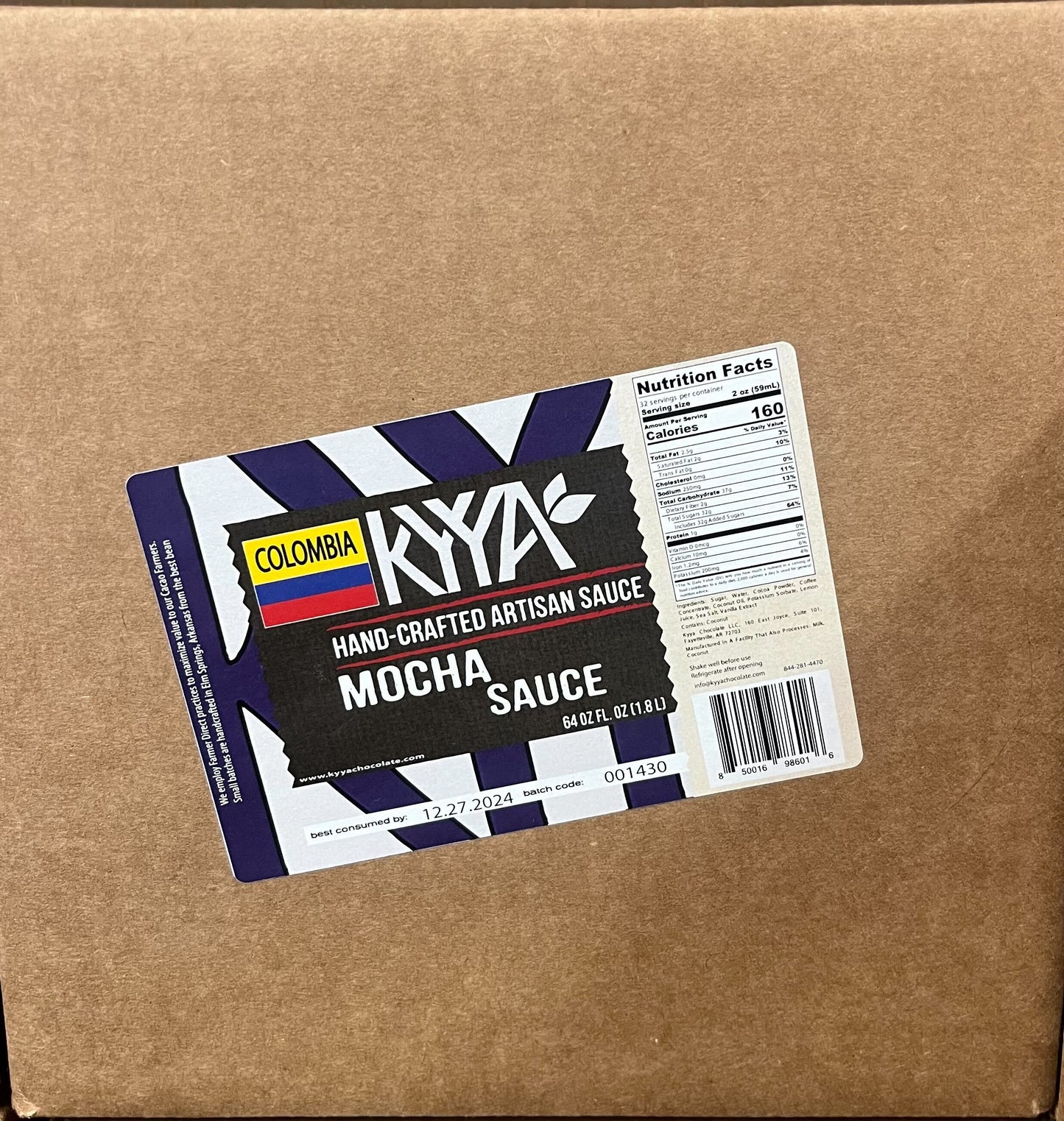 Single Origin Mocha Sauce- 64oz Bottle