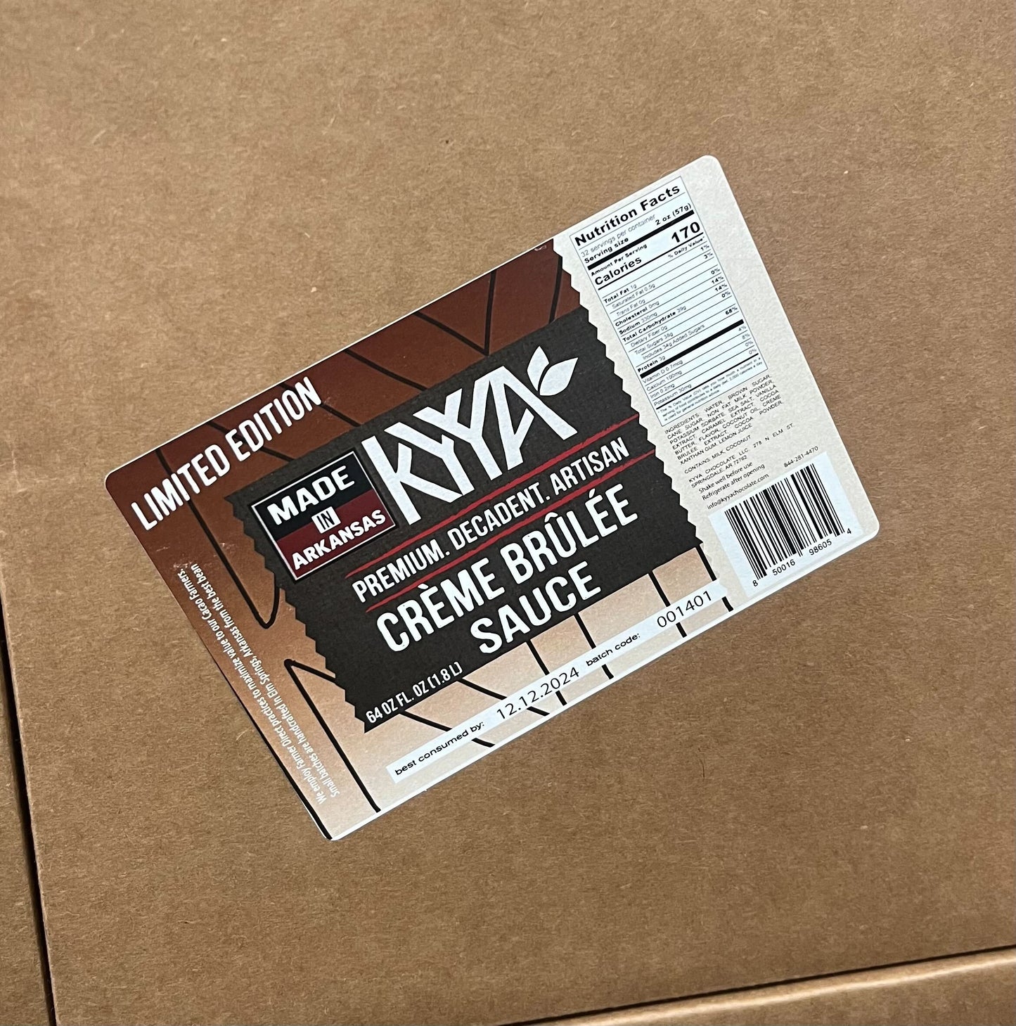 Creme Brulee Sauce- 64oz Bottle