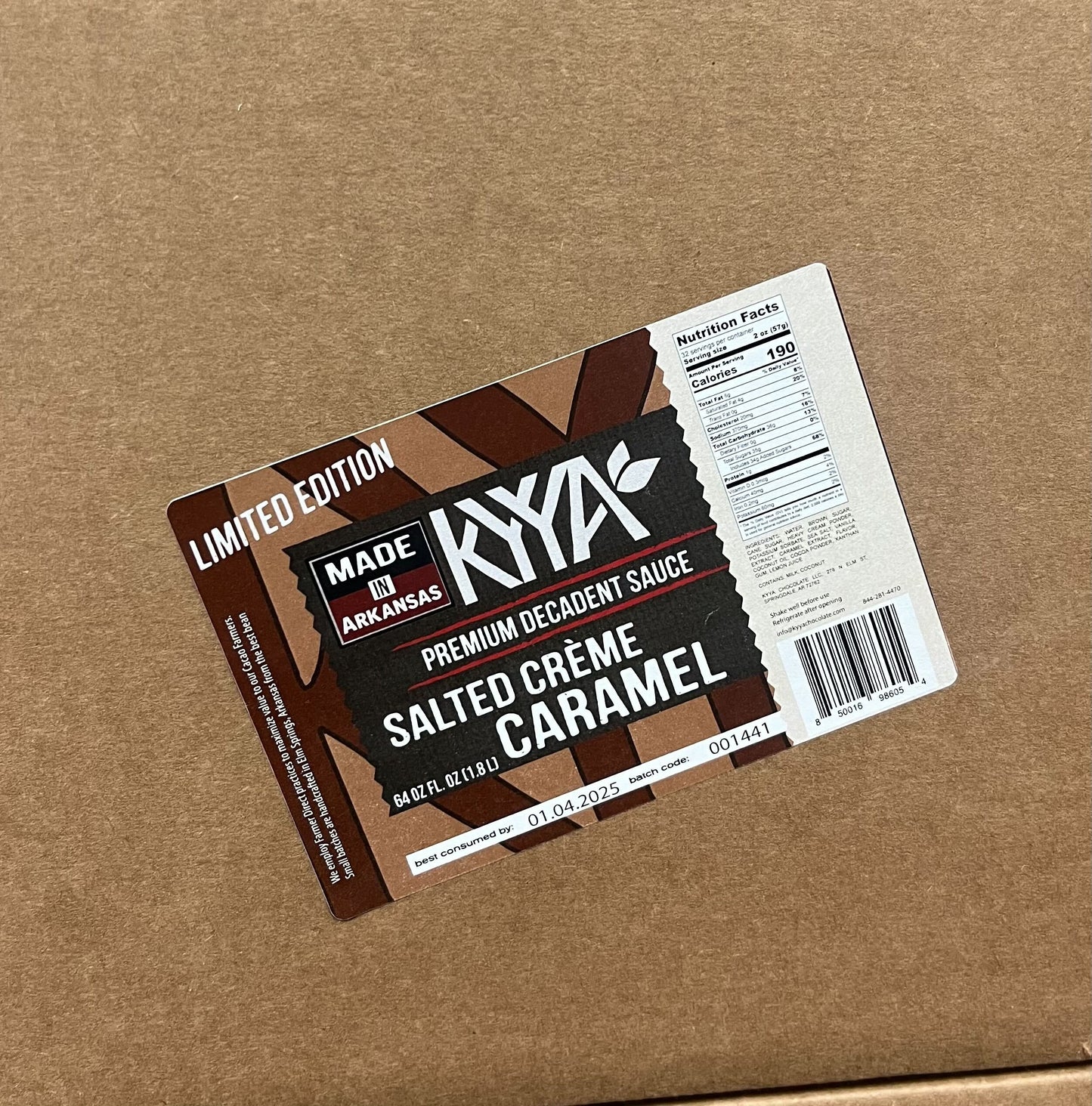 Salted Crème Caramel Sauce- 64oz Bottle