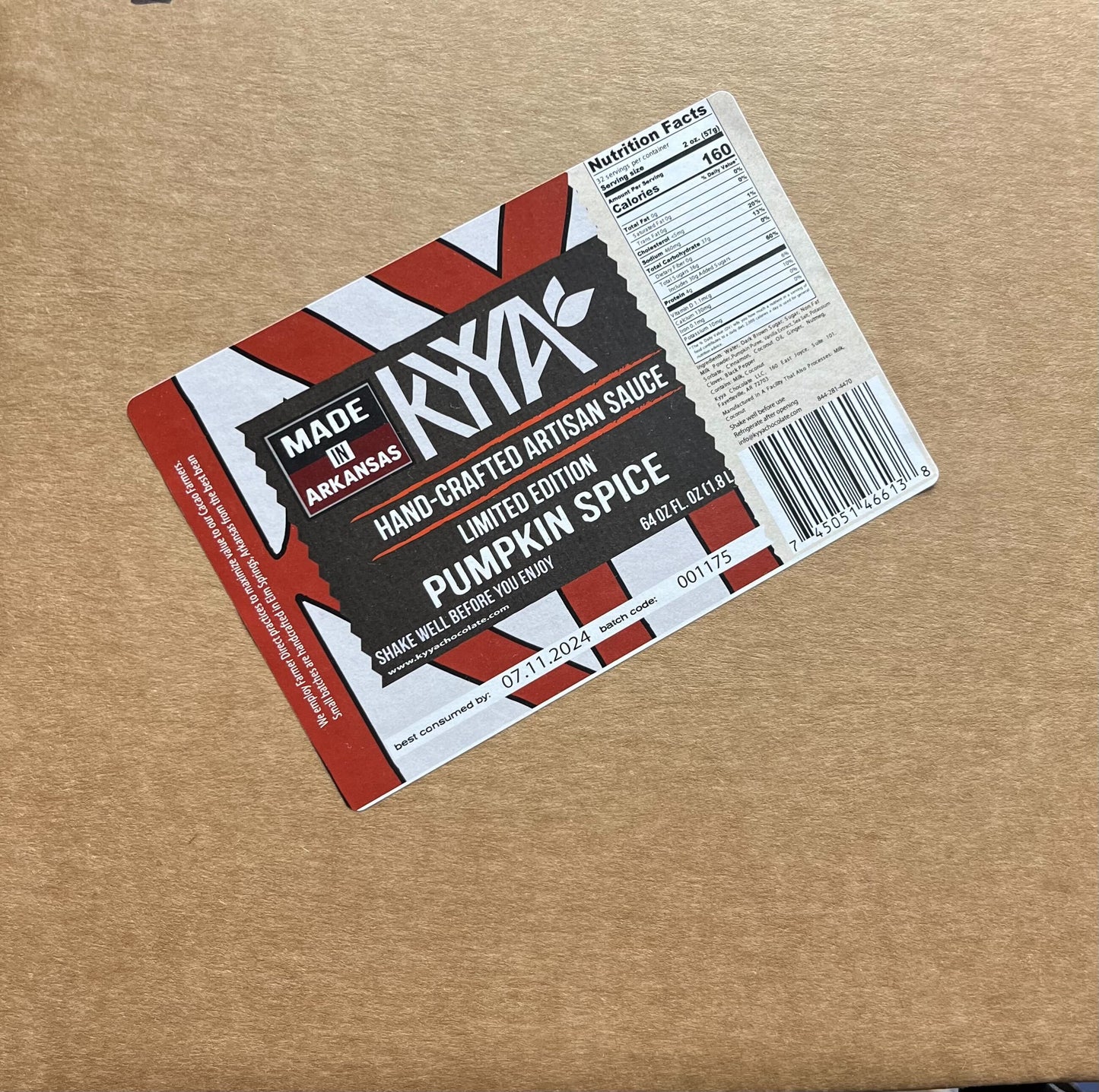 Pumpkin Spice Sauce- Limited Edition- 64oz Bottle