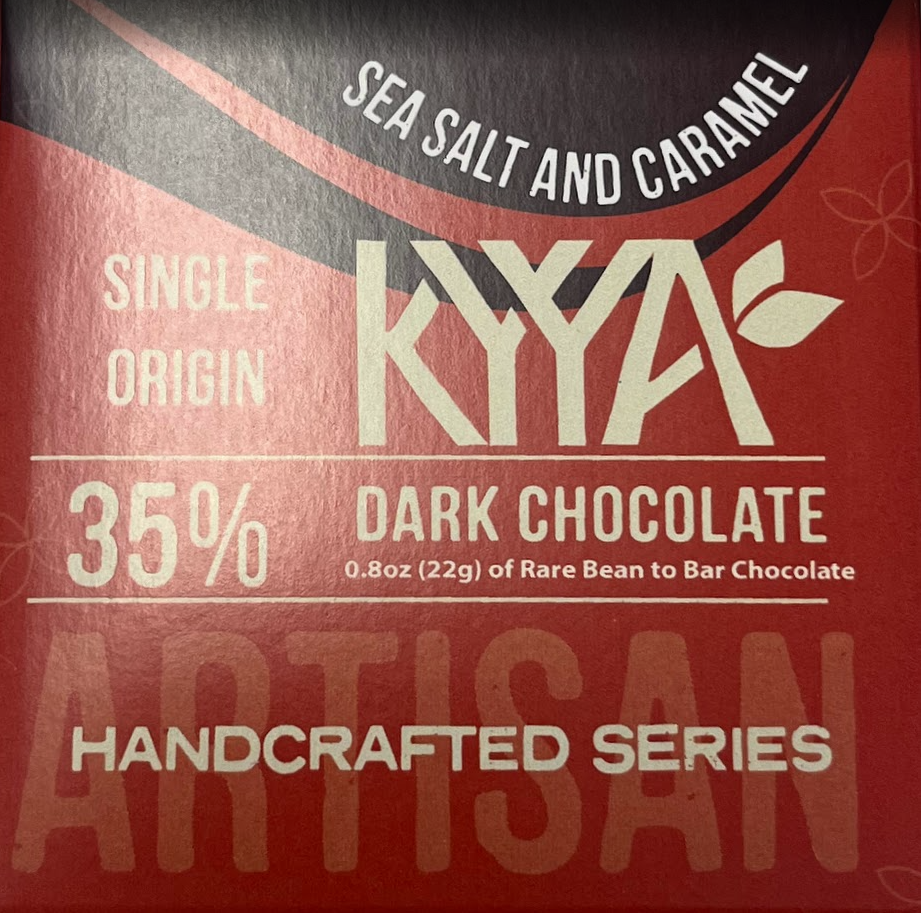 35% Dark Chocolate Sea Salt & Caramel Bar