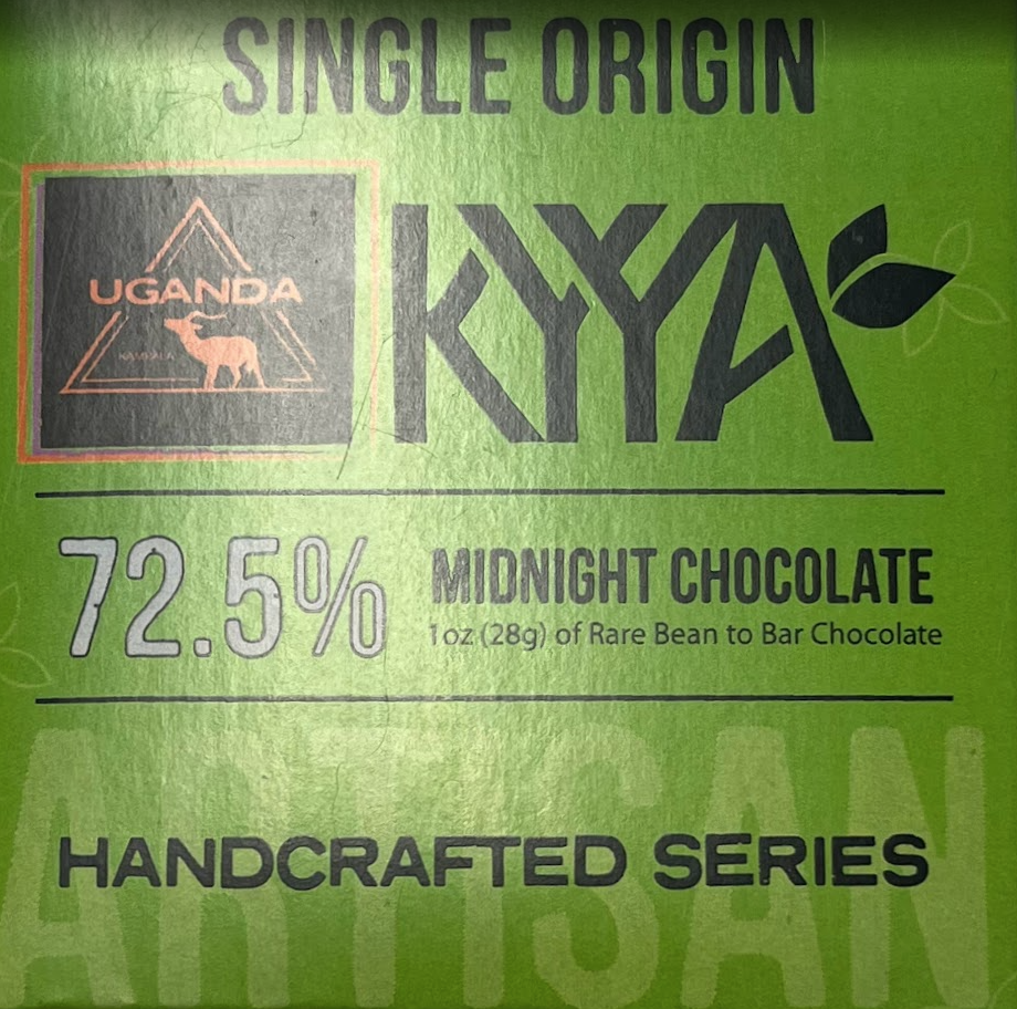 72% Single Origin Uganda Chocolate Bar