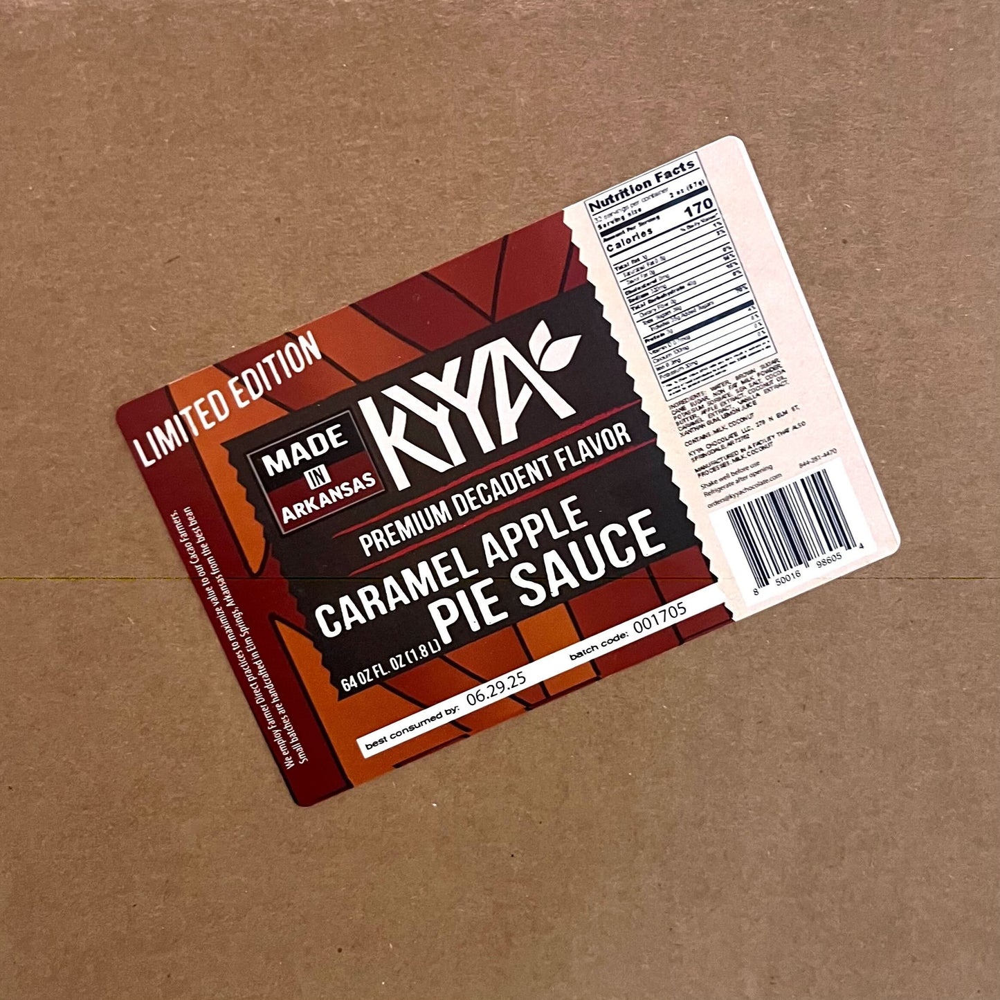 Caramel Apple Pie Sauce- Limited Edition- 64oz Bottle