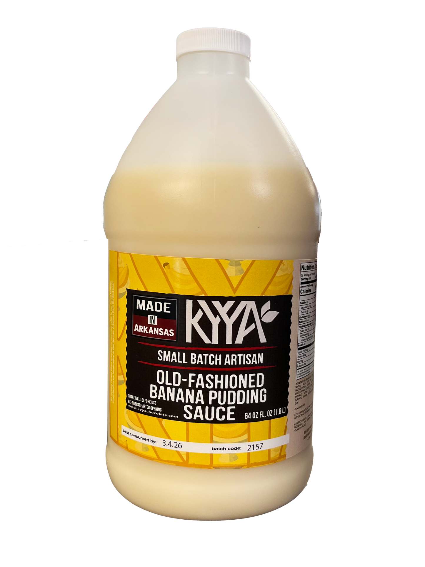 Old-Fashioned Banana Pudding Sauce - Limited Edition - 64oz Bottle