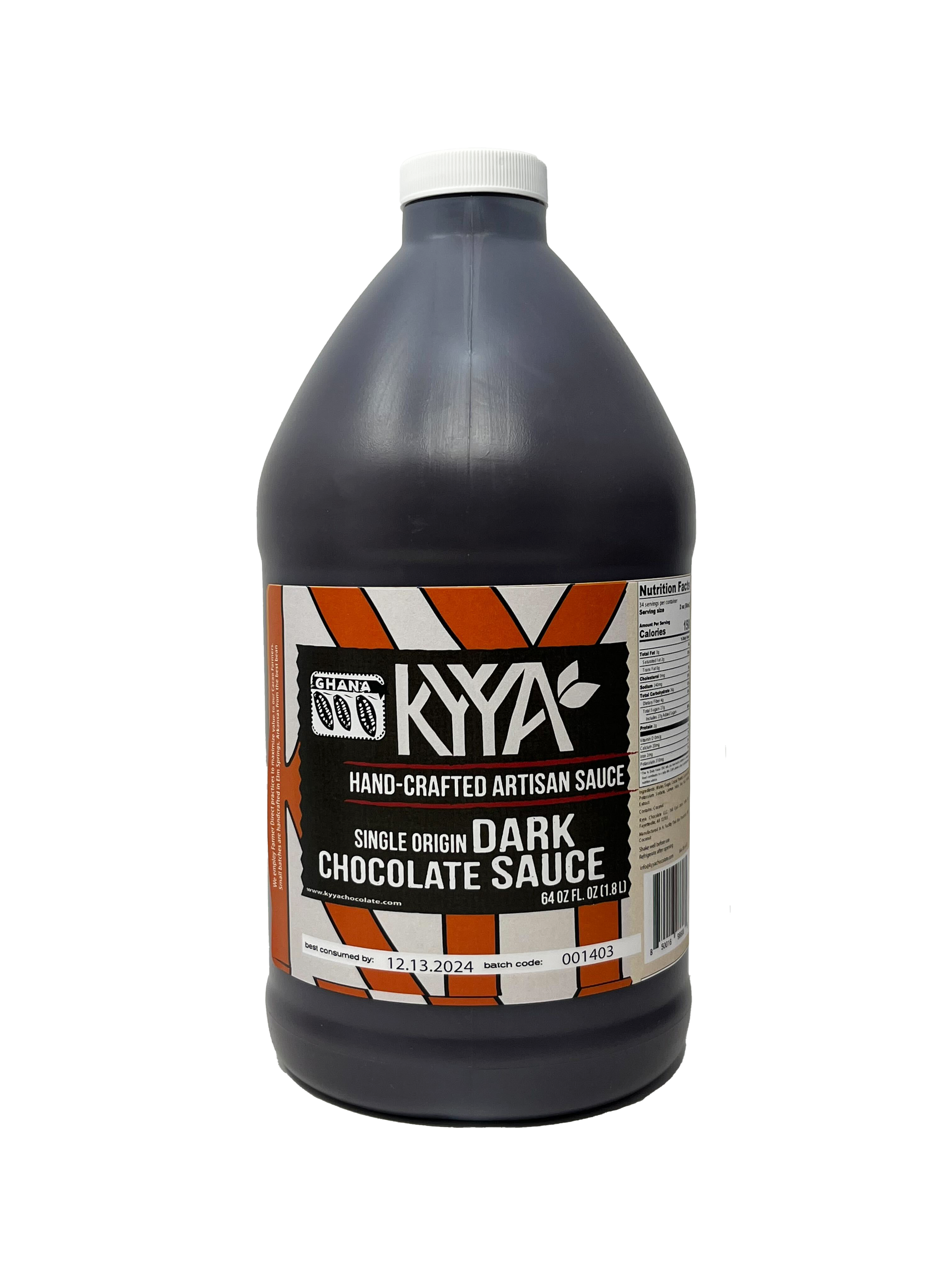 Single Origin Ghana Chocolate Sauce - 64oz – KYYA